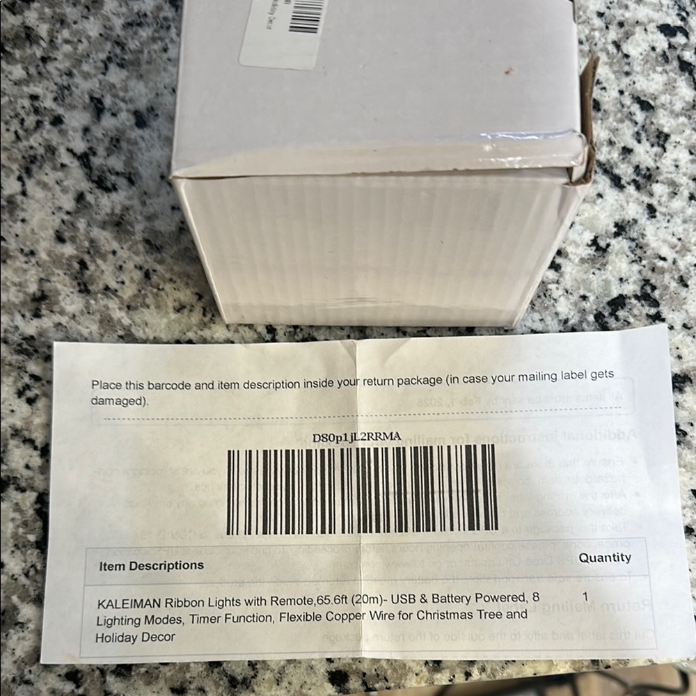NWT KALEMIAN Ribbon Lights with Remote